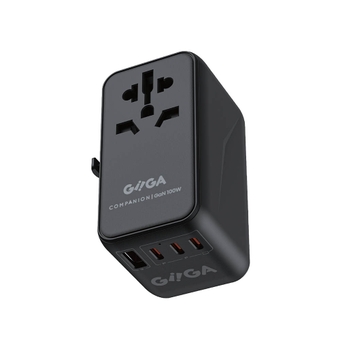 GIIGA Companion 100W 2USBA 2USBC PD QC Travel Adaptor - Black