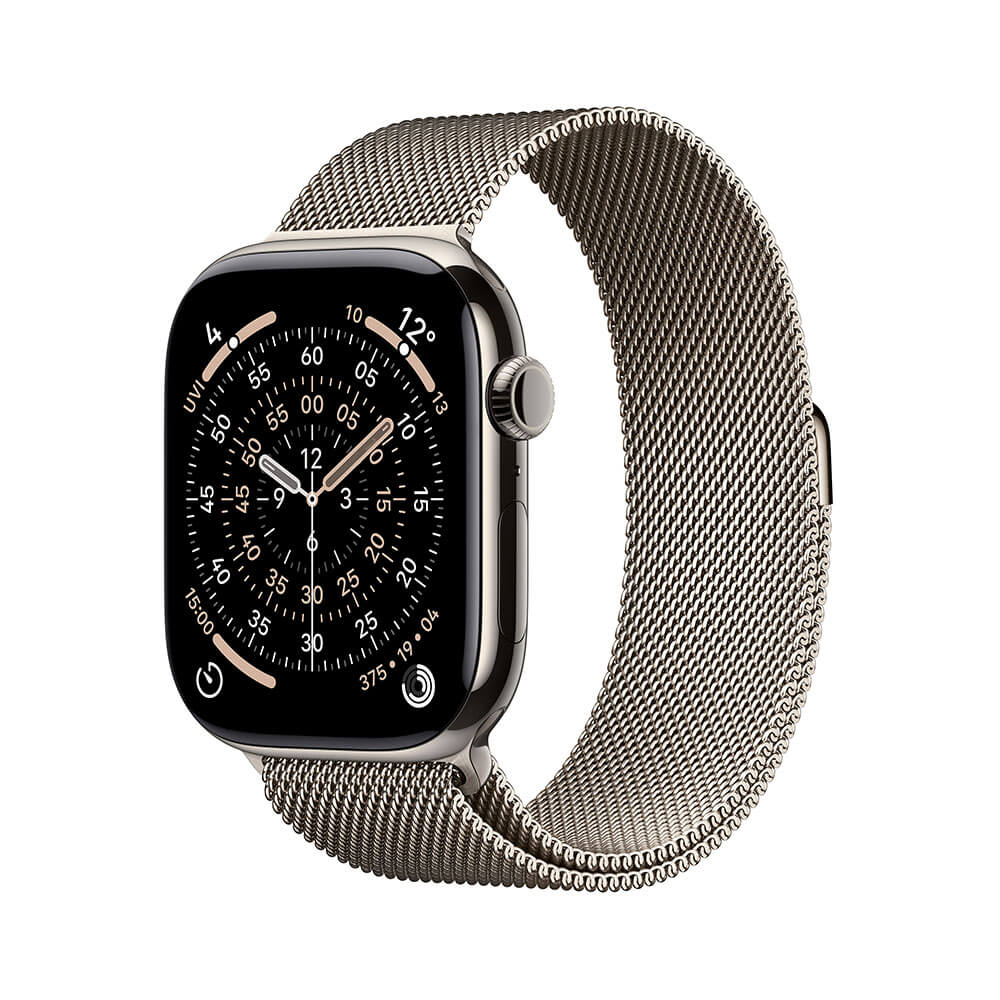 Apple Watch Series 11 GPS + Cellular 46mm Natural Titanium Case with Natural Milanese Loop - M/L price comparison Qatar – cheapest at Al Anees