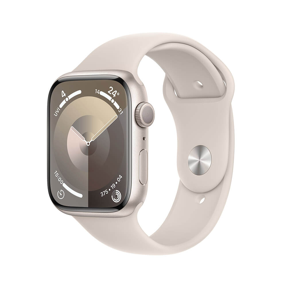 Apple Watch Series 9 GPS/Wi-Fi 45mm Starlight – Sport Band M/L price comparison Qatar – cheapest at Dr Mobile
