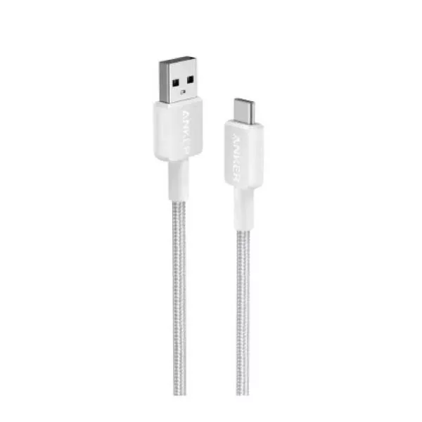 Anker USB-C to USB-C Cable (0.9m, 240W, braided) - White