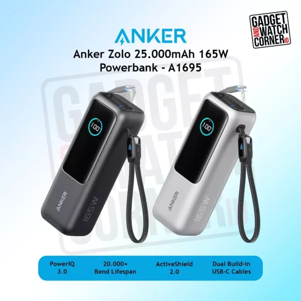 Anker Zolo Power Bank ( with Retractable Cable)