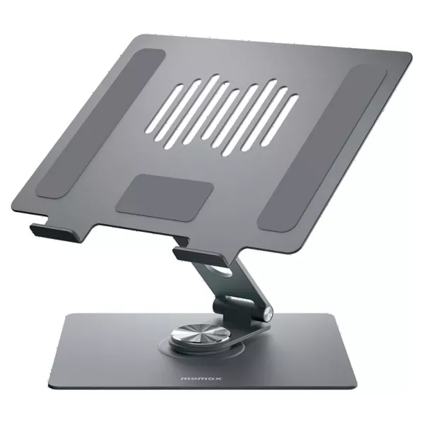 Momax Fold Stand Rotatable Laptop Stand - Silver