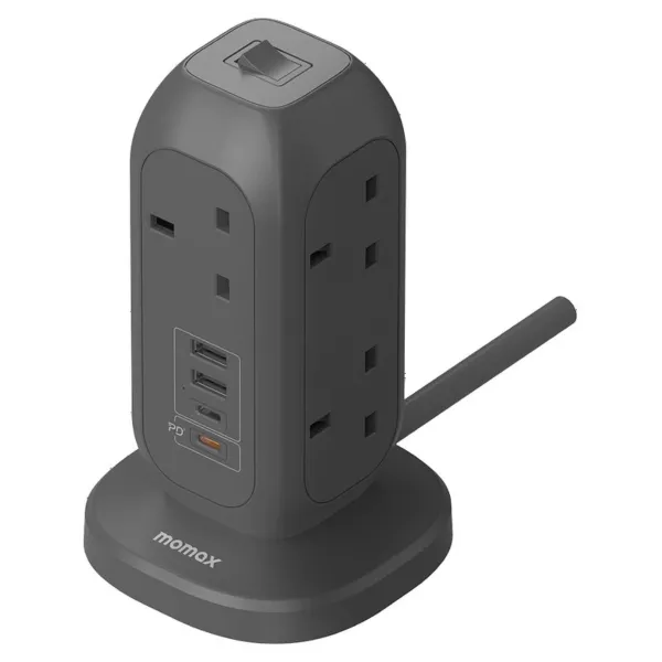 Momax OnePlug 7-Outlet Power Strip with USB