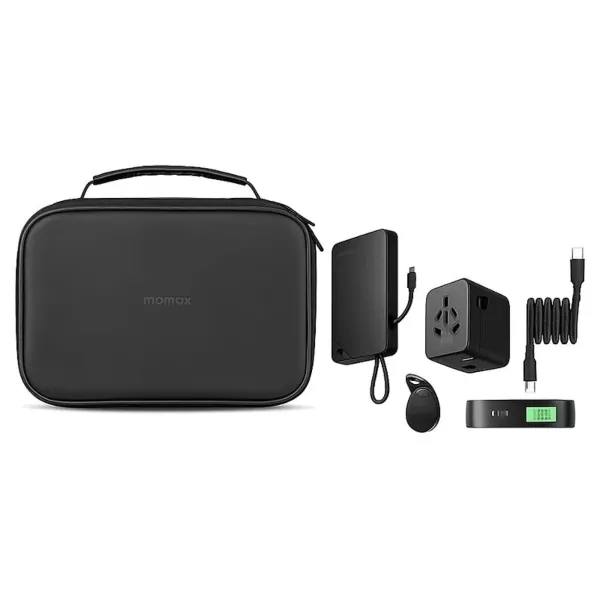 Momax Bundle Set (Travel Adapter + Charger + Cable + Power Bank + Power Strip)