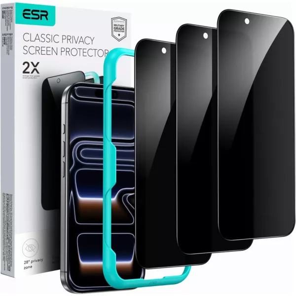 ESR Armorite Privacy S.Protect for iPhone 17 Pro Max - 3 Pack