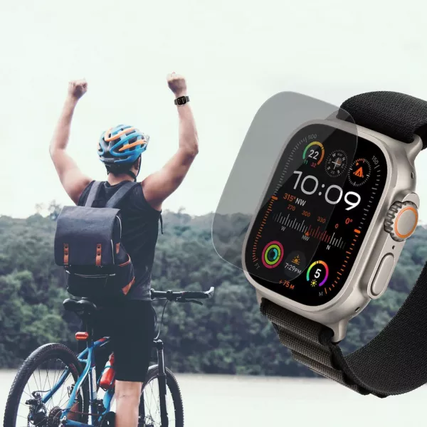 Hyphen Defendr Glass Apple Watch Tempered Glass with Applica