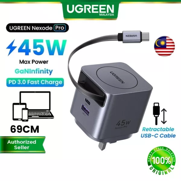 UGreen GaN Single USB-C Fast Charger 45W UK