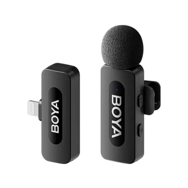 Boya Ultra Compact Wireless Microphone BY-V1 For iOS - Black