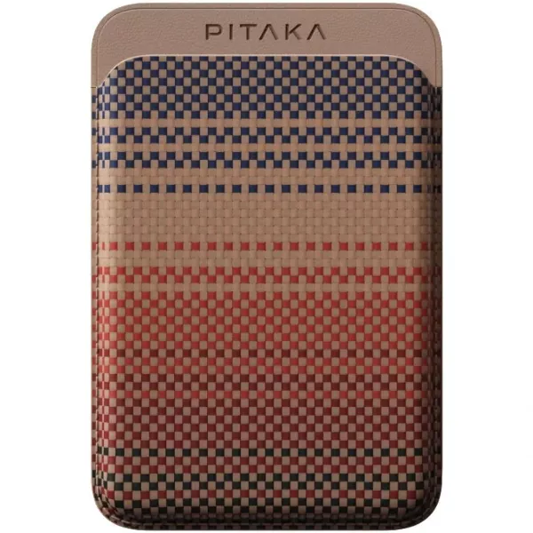 Pitaka MagSafe Woven Wallet Sunset