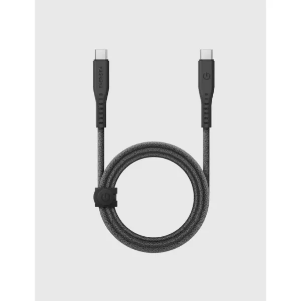 Energea Flow 240W USB-C to USB-C Cable (0.3m) - Black
