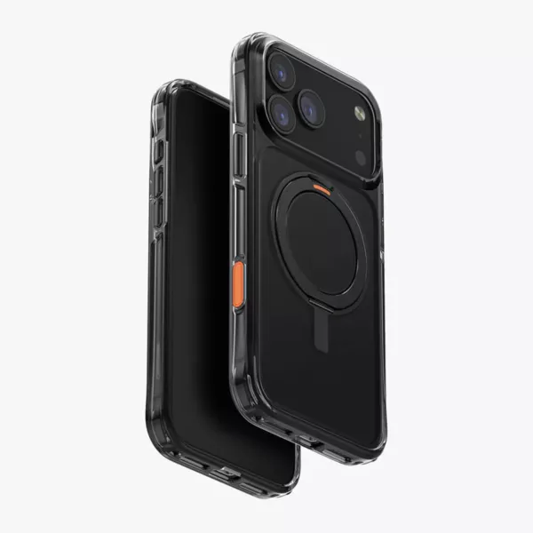 Uniq Rotating Kickstand Case for iPhone 17 Pro Max - Carbon Black