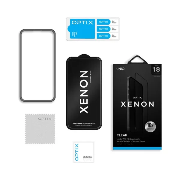 UNIQ Xenon iPhone 18 Pro Privacy Screen Protector Ceramic