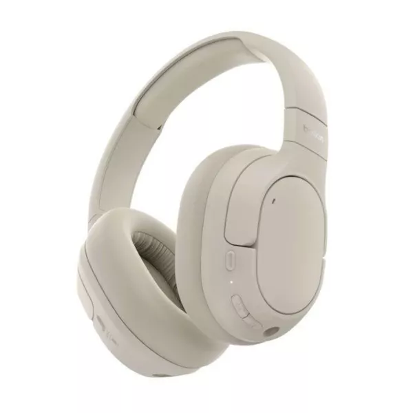 Belkin SoundForm ANC Over-Ear Wireless Headphones - Sand