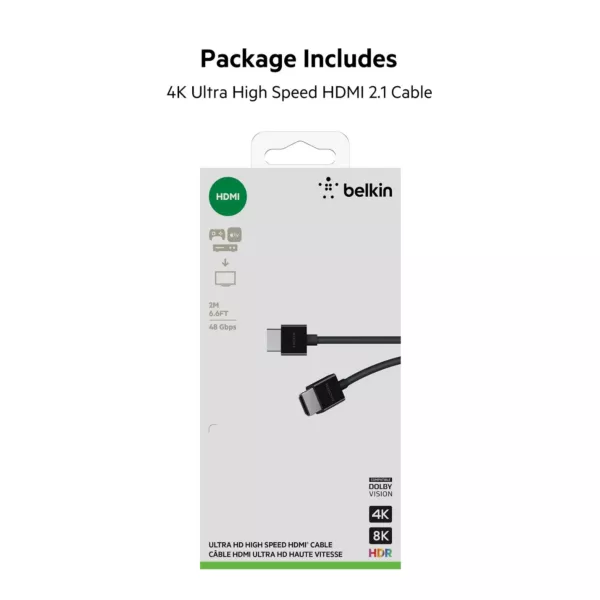 Belkin Ultra HD 8K High Speed HDMI Cable (2m) Black
