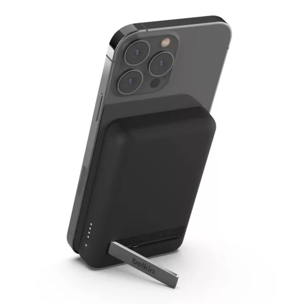 Belkin BoostCharge Magnetic Wireless Power Bank 5K + Stand Black