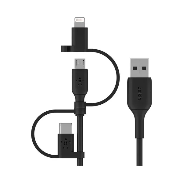 Belkin USB-A Universal 3-in-1 Cable - Black