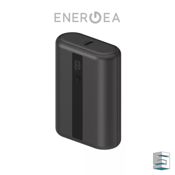 Energea 10K 45W Power Bank with Retractable Cable & Display - Gunmetal