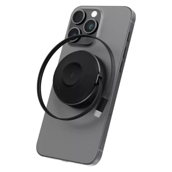 Energea Wireless Charger with Retractable Cable