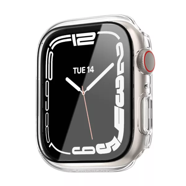 SwitchEasy Nude Tempered Glass Hybrid Case for Apple Watch 41mm - Clear