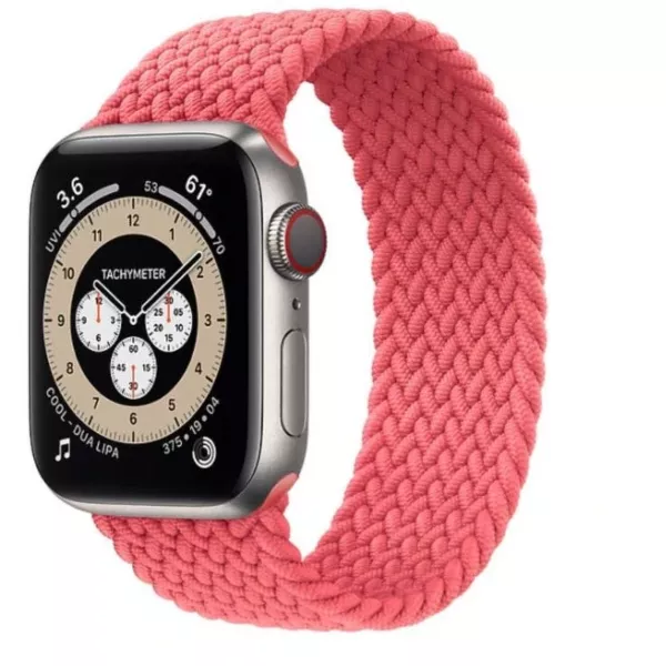 Hyphen Braided Apple Watch Strap 40mm M - Pink