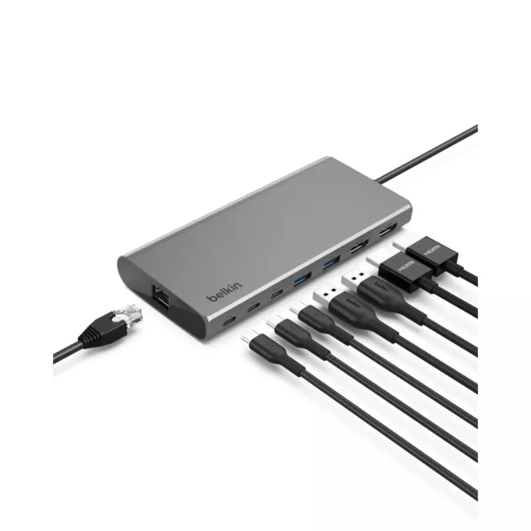 Belkin Connect 8in1 USB-C Hub, W Display Support - 100W