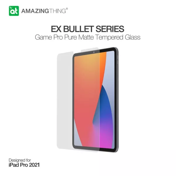 لاصقة حماية شاشة زجاج مقوى AT متوافق مع iPad Pro 11" 2021 - غير لامع