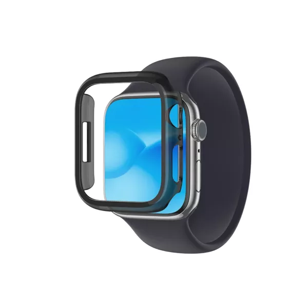 AmazingThing Apple Watch Series 8 Quartz Pro Bumper 41mm Clear Black