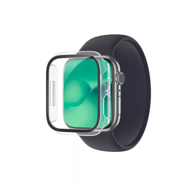 AmazingThing Apple Watch Series 8 Marsix Bumper with Glass 45mm Transparent