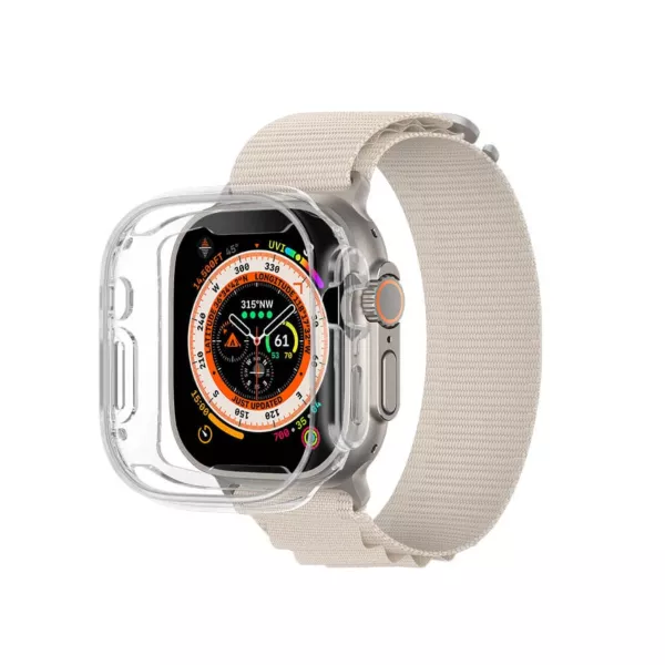 AmazingThing Apple Watch Series Ultra Minimal Drop-Proof Case 49mm Full Clear