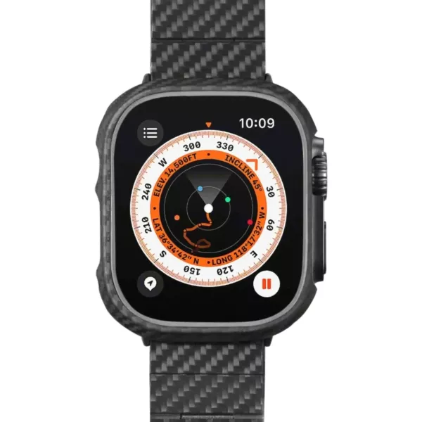 Pitaka 600D Apple Watch 49mm Air Case - Carbon Fiber