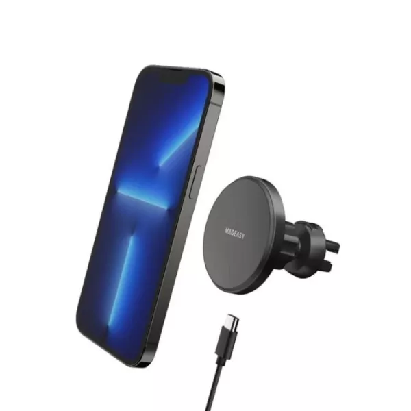 SwitchEasy 2-in-1 MagMount Wireless Charger - Black