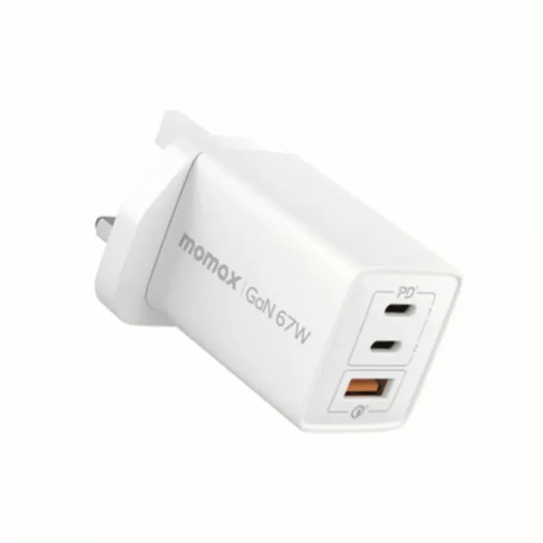 Momax OnePlug 67W 3-Port GaN Charger - Black