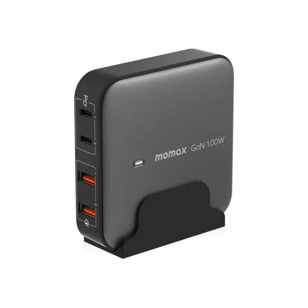 Momax OnePlug 100W 4-Port GaN Desktop Charger - Black