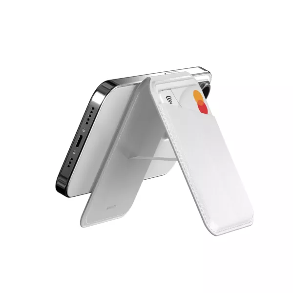 MagEasy Snap MagSafe Wallet for iPhone - Snow White