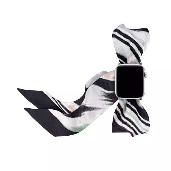 Missoni Apple Watch 38-40mm Slick Scarf Case Connector -Black & White