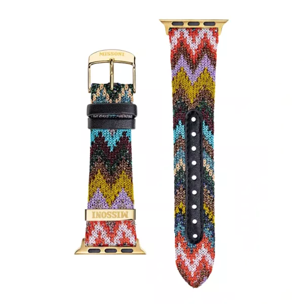 Missoni Apple Watch 38-40mm Zigzag Lurex Fabric Strap - Multicolor 2