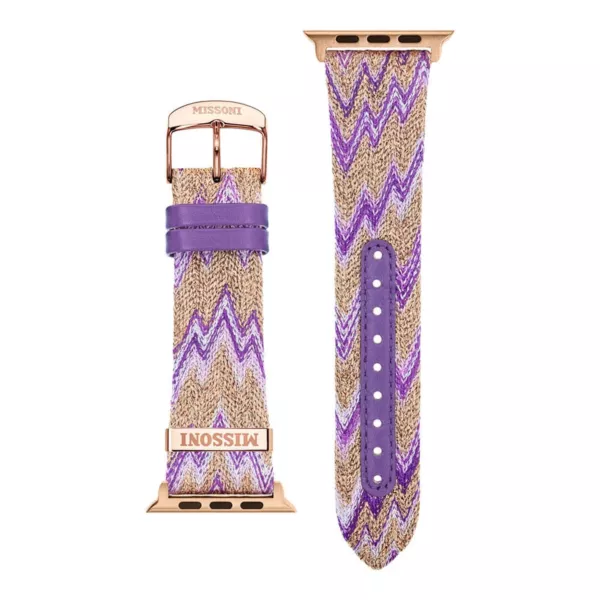 Missoni Zigzag Fabric Ardillon Apple Watch 42-45mm - Multicolor