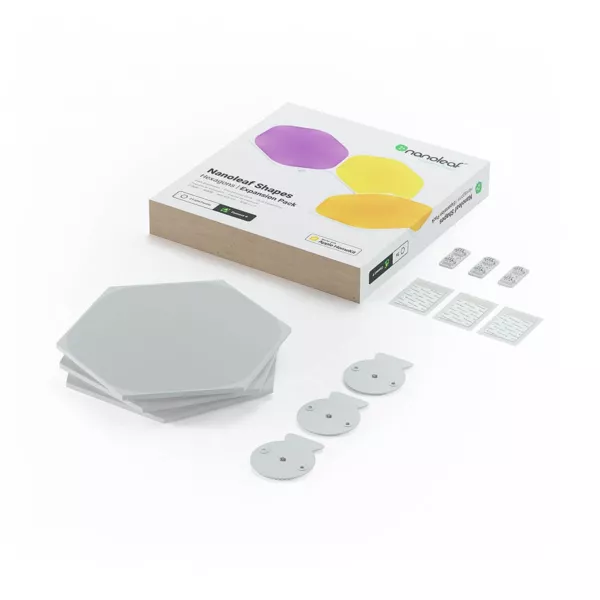 Nanoleaf Shapes - Hex - White - 3 Pack Expansion - Panels Only