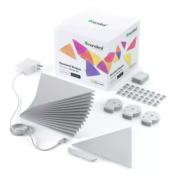 Nanoleaf - Shapes - Triangles - Starter Kit - White - 15 Pac