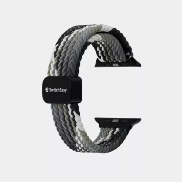 SwitchEasy Candy Braided Nylon Loop for Apple Watch 38-41mm - Black/Gray