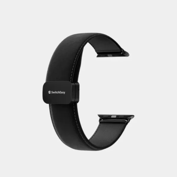 SwitchEasy Classic Genuine Leather Band for Apple Watch 41-45mm - Black