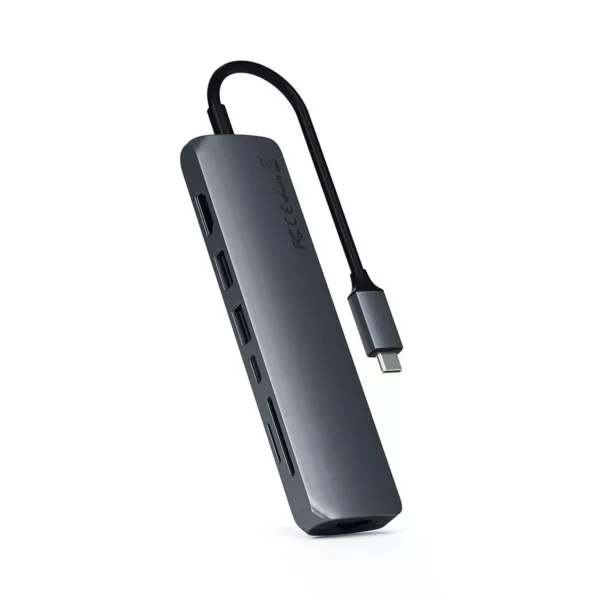 Satechi USB-C Multiport Hub (4K HDMI/60W PD/LAN) - Space Gray