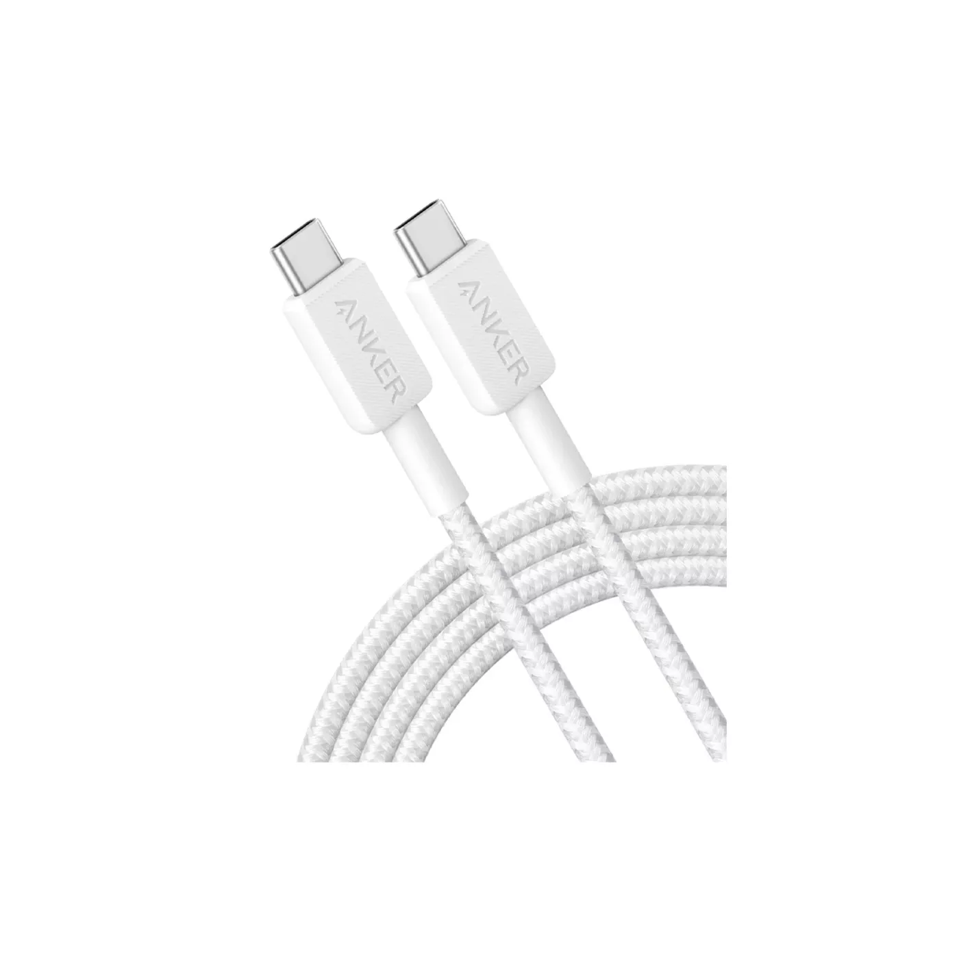 Anker USB-C to USB-C Cable (1.8m, 240W,Braided) - White