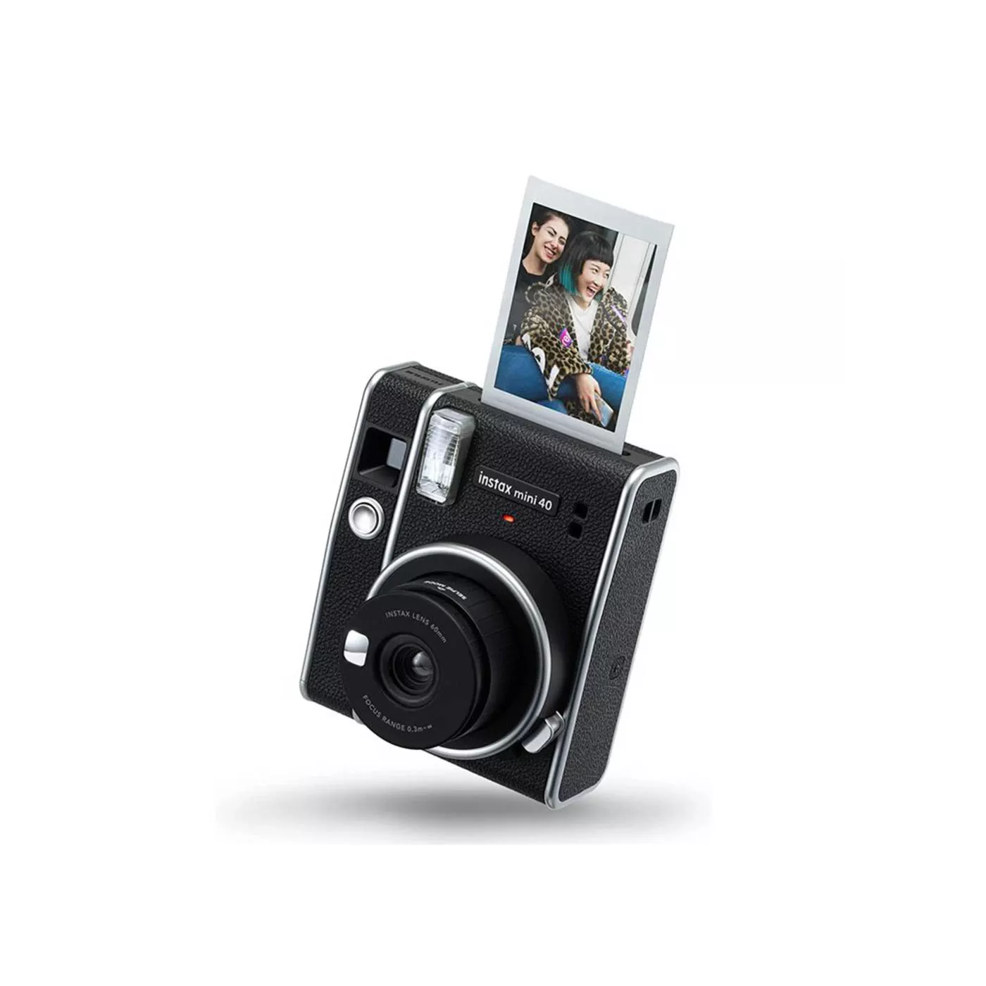 Fujifilm Instax Mini 40 Instant Camera Bundle (+1 Film Pack) - Black