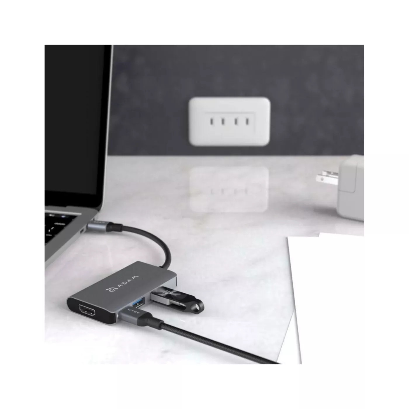 Adam Elements Casa A01m USB Type-C HDMI 4in1 Hub - Gray