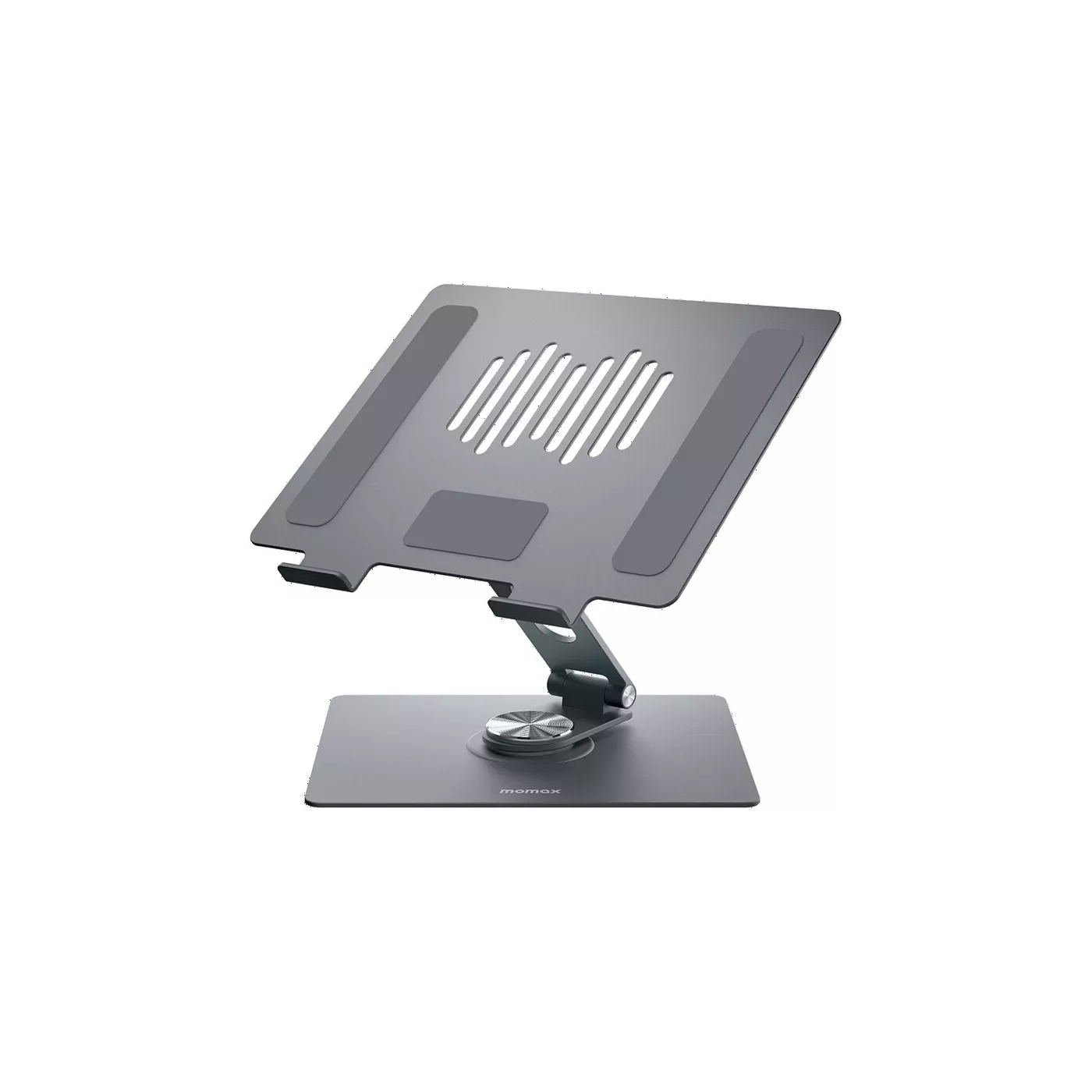 Momax Fold Stand Rotatable Laptop Stand - Silver