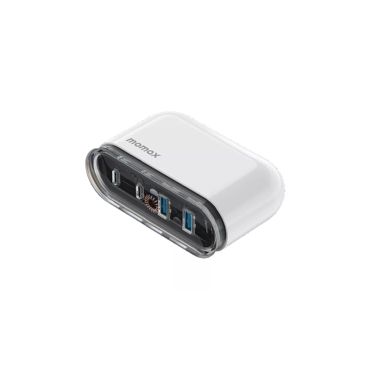 Momax 1-Charge Flow PD 80W 4-Port GaN Desktop Charger - White