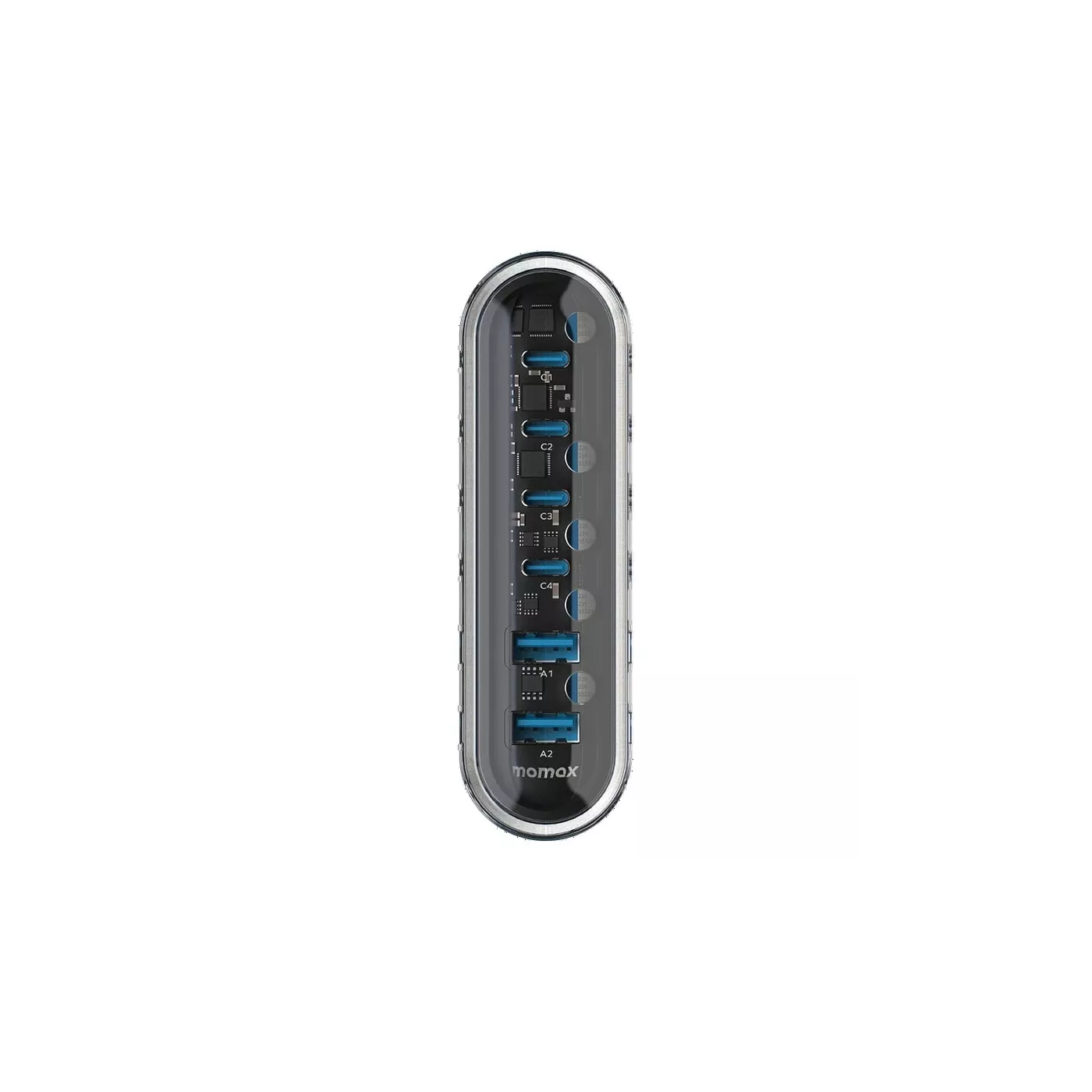 Momax 1-Charge Flow Plus PD 120W 6-Port GaN Desktop Charger - White