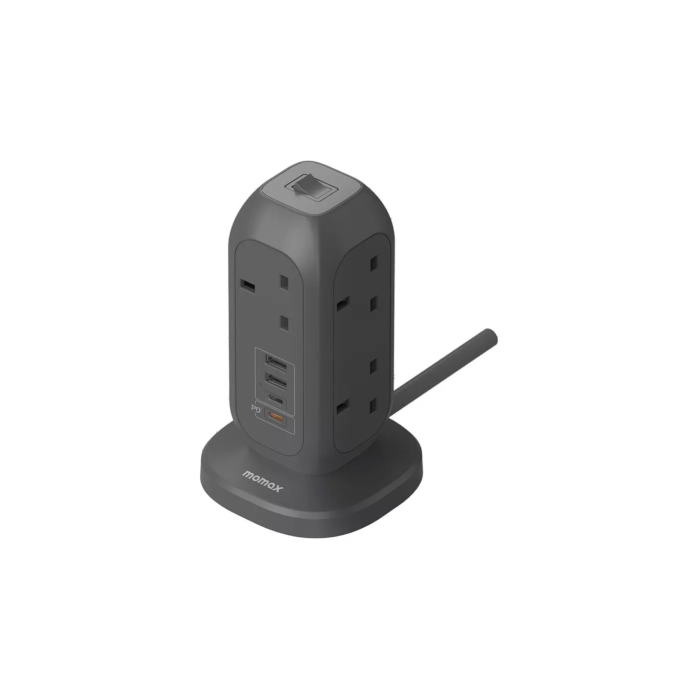 Momax OnePlug 7-Outlet Power Strip with USB