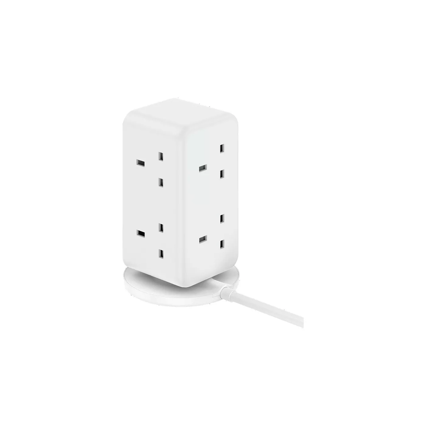 Momax 1-Charge Work Flow 6-Outlet Digital Display Power Tower - White